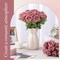 40-Piece Dusty Rose Artificial Flowers – Long Stem Silk Roses for Bulk Bouquets, Wedding Centerpieces, Home Decor, Party Table Arrangements & Valentine’s Gifts